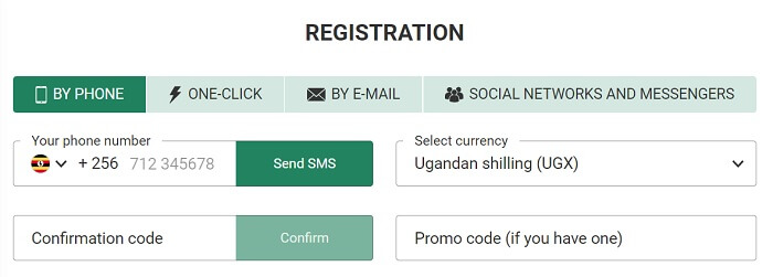 Betwinner Uganda Registration Process