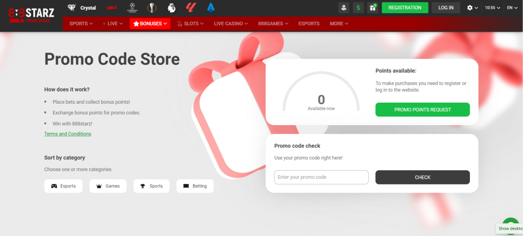 888starz Promo Code Store